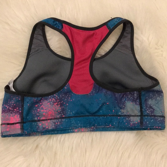 Nike Dri Fit Pro Galaxy Print Sports Bra - Picture 2 of 2